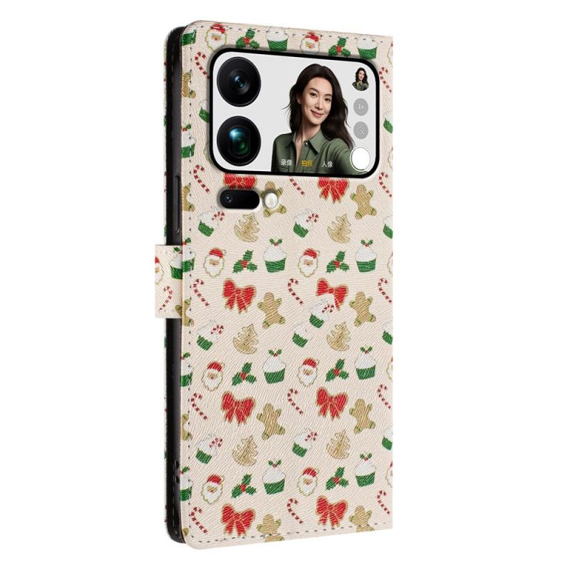 Etui Folio Xiaomi 17 Pro Max Boże Narodzenie Etui Ochronne