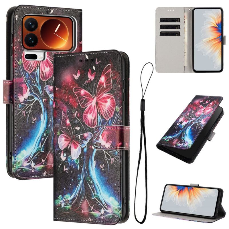 Etui Folio Xiaomi 17 Pro Max Drzewo Motyli