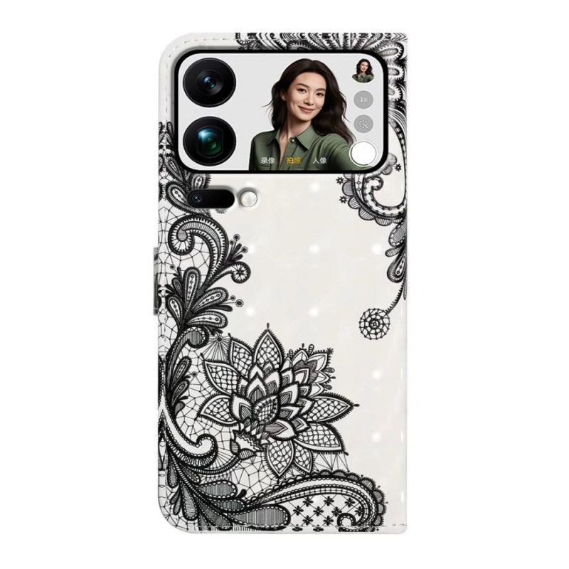 Etui Folio Xiaomi 17 Pro Max Koronka Etui Ochronne