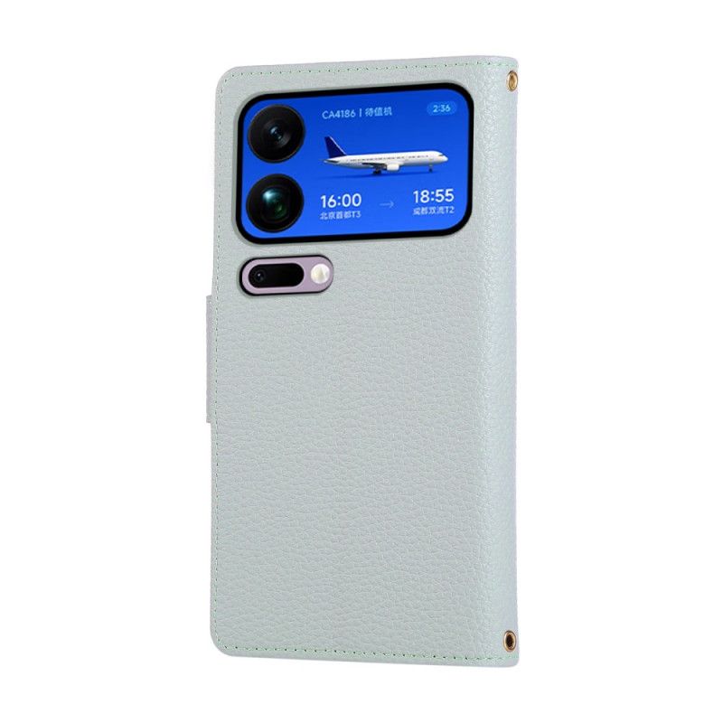 Etui Folio Xiaomi 17 Pro Max Portfel W Stylu Vintage Z Zamkiem Błyskawicznym Etui Ochronne