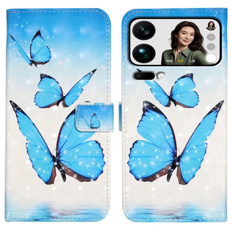 Etui Folio Xiaomi 17 Pro Max Trzy Motyle Etui Ochronne