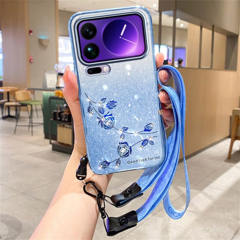 Etui Xiaomi 17 Pro Max Kryształki I Smycz Kadem