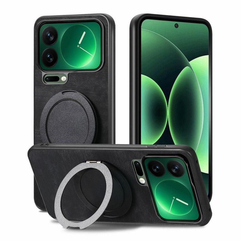 Etui Xiaomi 17 Pro Max Obrotowy Stojak I Tekstura Skóry Retro