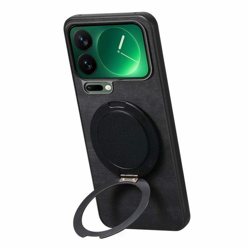 Etui Xiaomi 17 Pro Max Obrotowy Stojak I Tekstura Skóry Retro