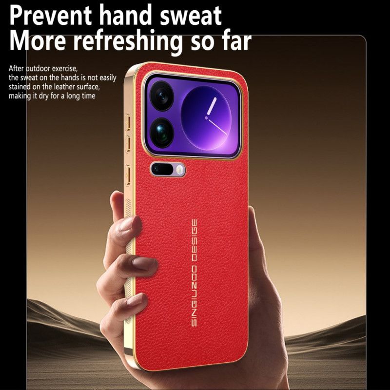 Etui Xiaomi 17 Pro Max Odporna Na Zarysowania Tekstura Liczi Etui Ochronne
