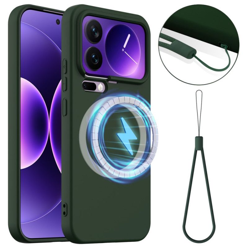 Etui Xiaomi 17 Pro Max Silikonowy Magnes I Smycz