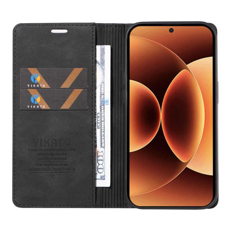 Flip Kotelot Xiaomi 17 Pro Max Etui Na Telefon Efekt Zamszu Yikatu