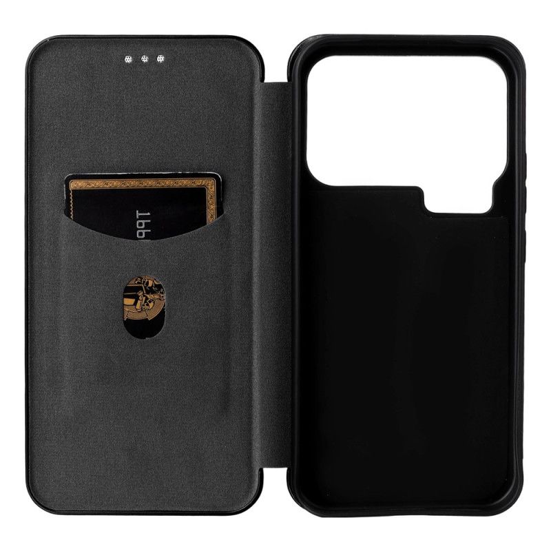 Flip Kotelot Xiaomi 17 Pro Max Etui Na Telefon Włókno Węglowe