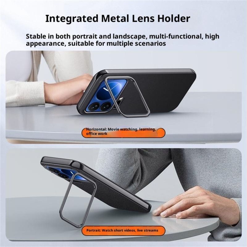 Futerały Xiaomi 17 Pro Max Etui Na Telefon Metalowa Oprawka I Zintegrowana Podstawka