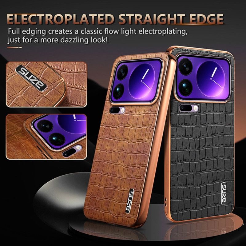 Futerały Xiaomi 17 Pro Max Etui Na Telefon Tekstura Krokodyla Azns