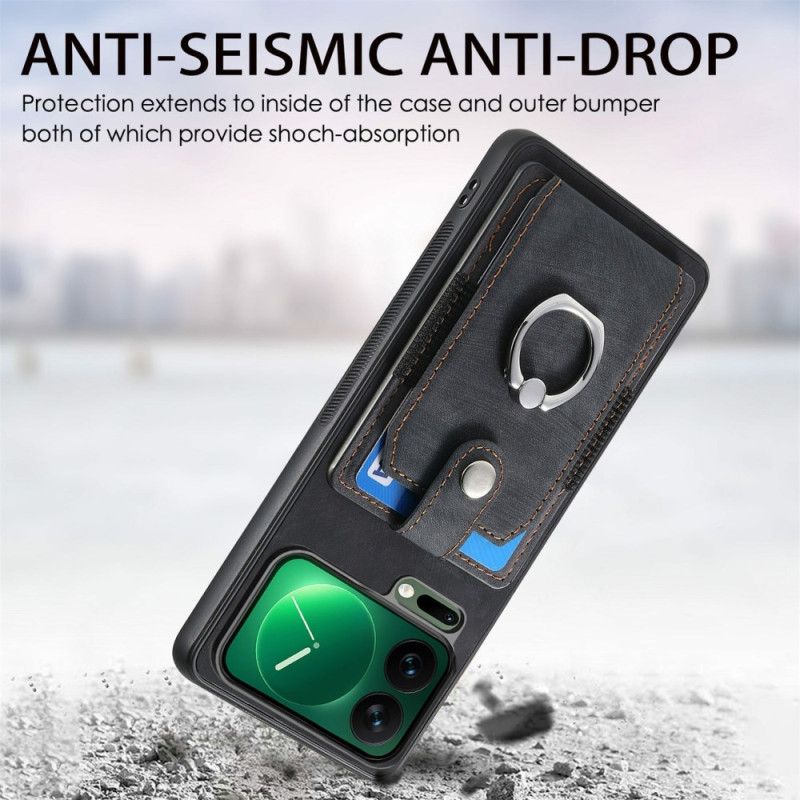 Futerały Xiaomi 17 Pro Max Etui Na Telefon Uchwyt Na Karty I Uchwyt Na Pierścionek