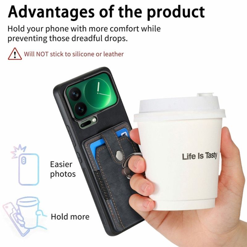 Futerały Xiaomi 17 Pro Max Etui Na Telefon Uchwyt Na Karty I Uchwyt Na Pierścionek