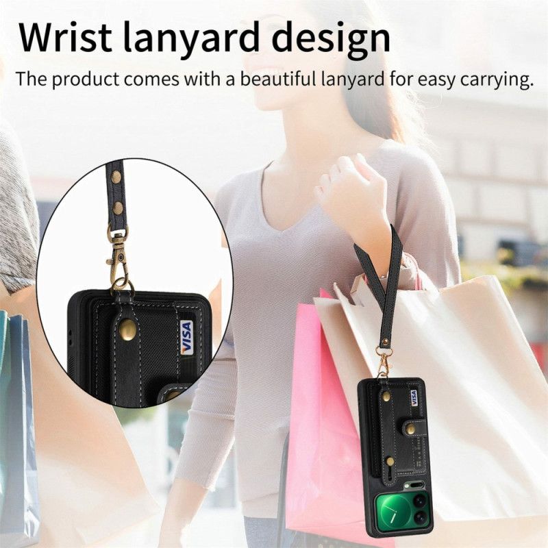 Futerały Xiaomi 17 Pro Max Etui Na Telefon Uchwyt Na Karty I Podstawka