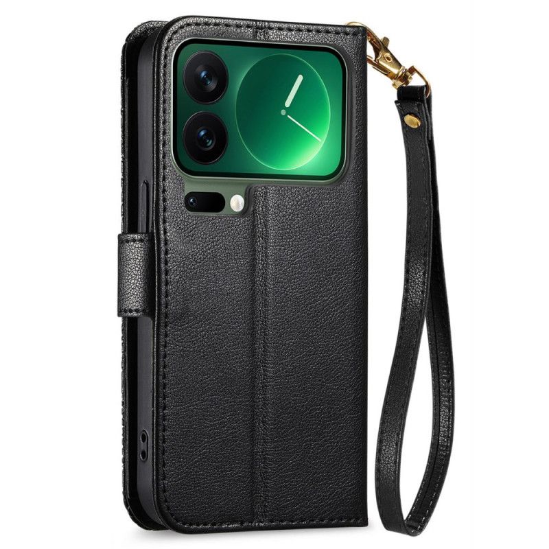 Obudowa Xiaomi 17 Pro Max Etui Na Telefon Portfel Z Kwiatowym Wzorem