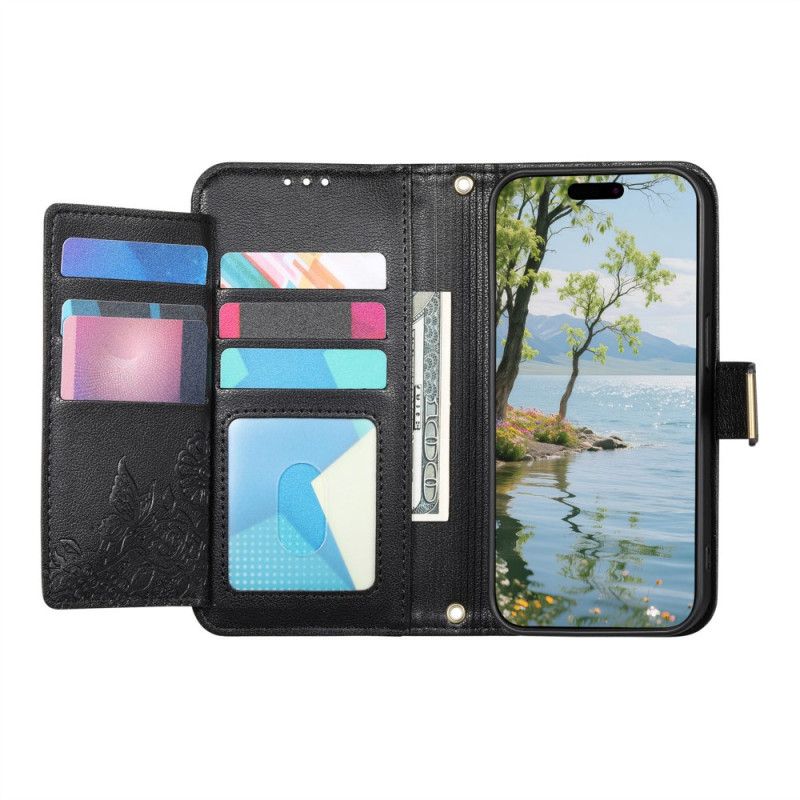 Obudowa Xiaomi 17 Pro Max Etui Na Telefon Portfel Z Kwiatowym Wzorem