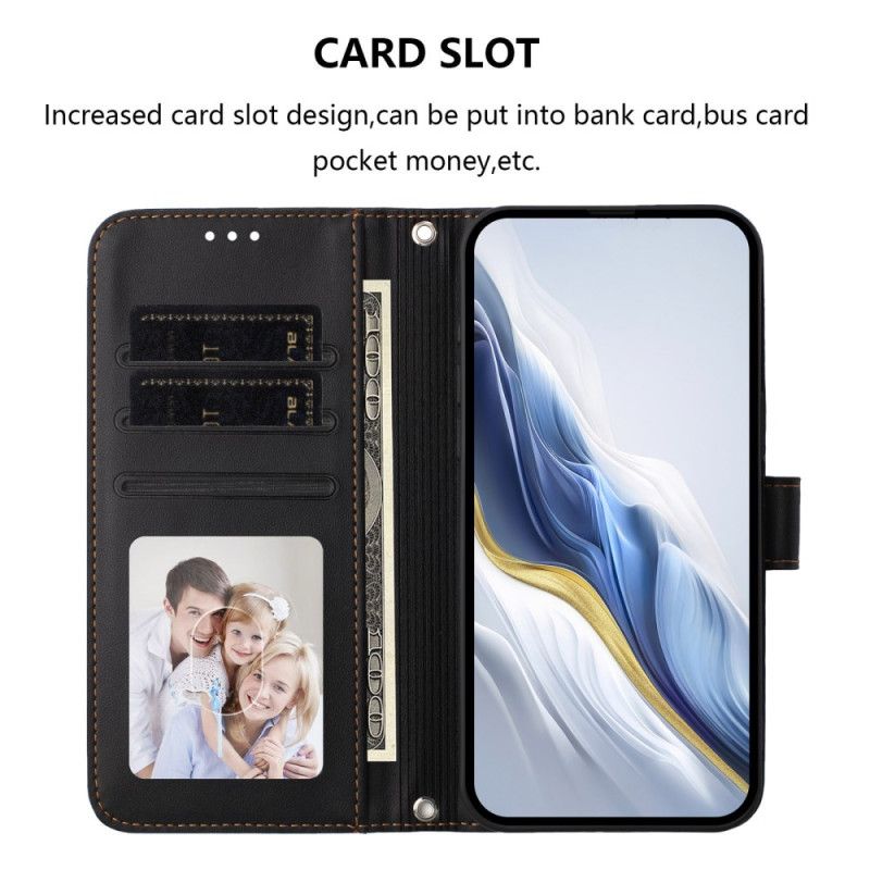 Skórzany Futerał Xiaomi 17 Pro Max Etui Na Telefon Efekt Gładkiej Skóry