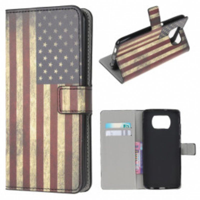 Etui Folio do Poco X3 / X3 Pro / X3 NFC Flaga Usa