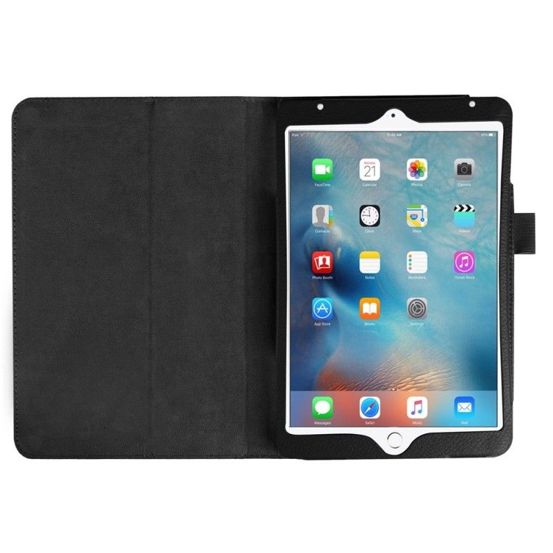 Etui Folio iPad Mini 4 Czarny Imitacja Skóry Liczi