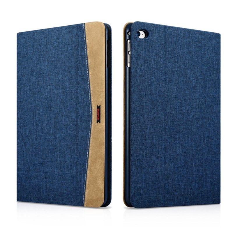 Skórzany Futerał iPad Mini 4 Taupe Czerwony Etui na Telefon Tkanina Xoomz I Imitacja Skóry