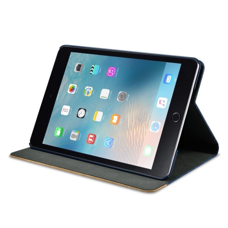 Skórzany Futerał iPad Mini 4 Taupe Czerwony Etui na Telefon Tkanina Xoomz I Imitacja Skóry