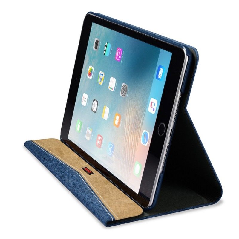 Skórzany Futerał iPad Mini 4 Taupe Czerwony Etui na Telefon Tkanina Xoomz I Imitacja Skóry