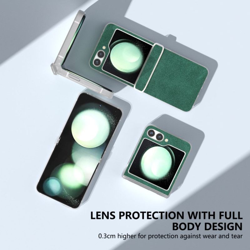 Etui Do Samsung Galaxy Z Flip 6 Efekt Matowej Skóry
