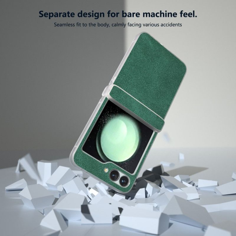 Etui Do Samsung Galaxy Z Flip 6 Efekt Matowej Skóry