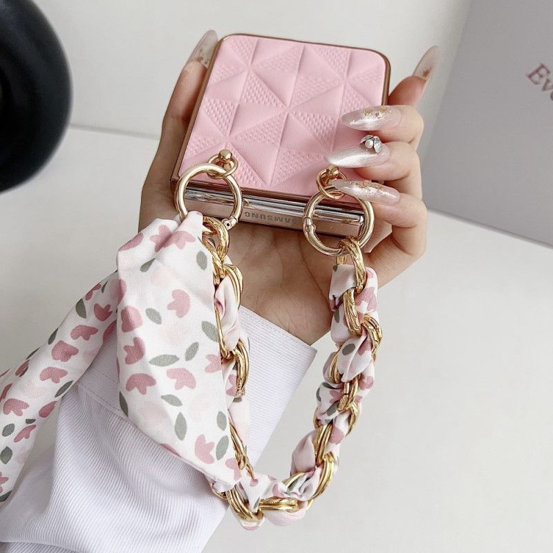 Etui Do Samsung Galaxy Z Flip 6 Pikowana Bransoletka