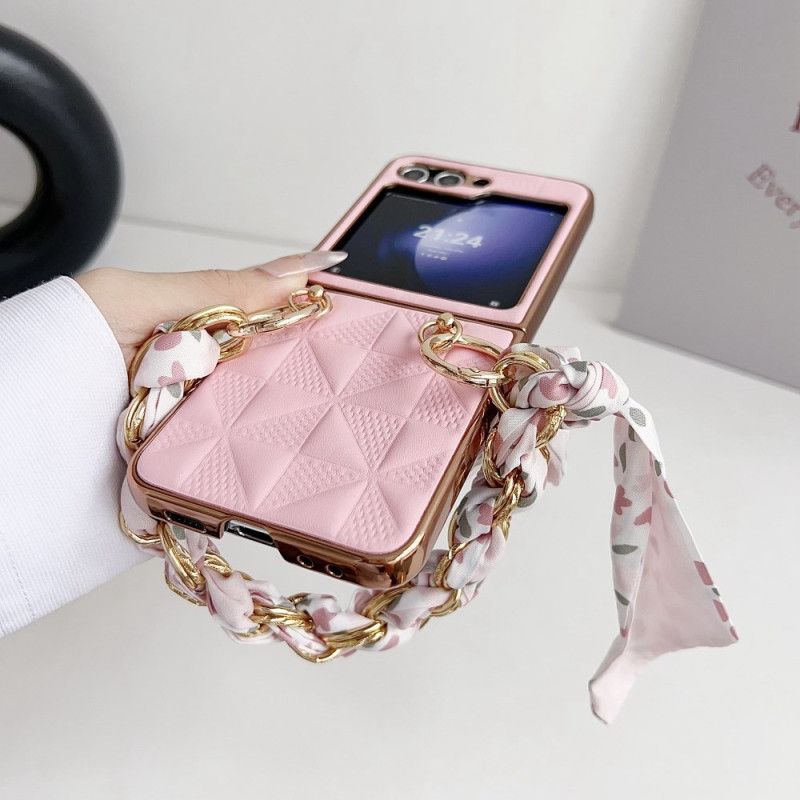 Etui Do Samsung Galaxy Z Flip 6 Pikowana Bransoletka