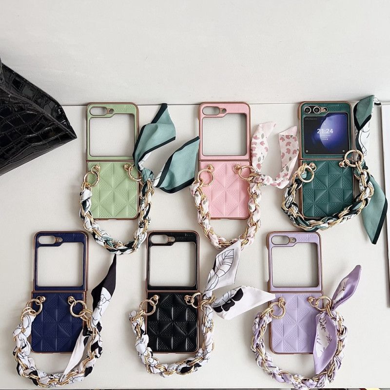 Etui Do Samsung Galaxy Z Flip 6 Pikowana Bransoletka