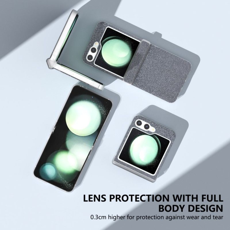 Etui Samsung Galaxy Z Flip 6 Dyskretny Brokat