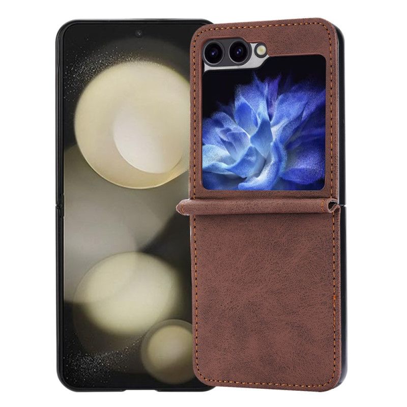Etui Samsung Galaxy Z Flip 6 Imitacja Skóry Etui Ochronne