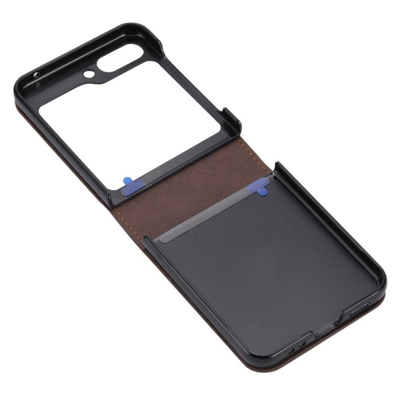 Etui Samsung Galaxy Z Flip 6 Imitacja Skóry Etui Ochronne