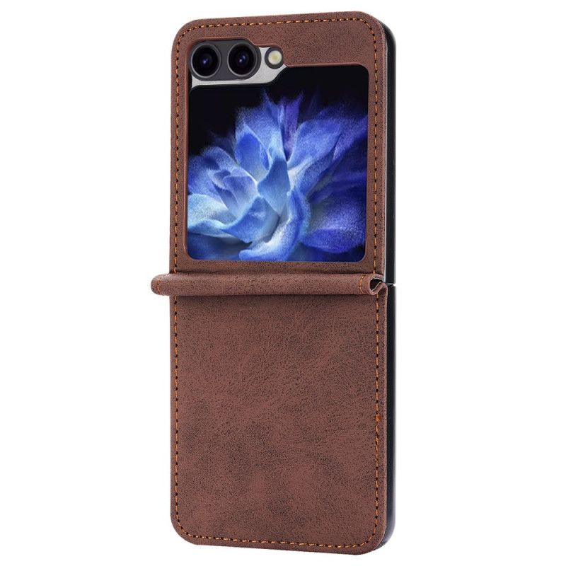 Etui Samsung Galaxy Z Flip 6 Imitacja Skóry Etui Ochronne
