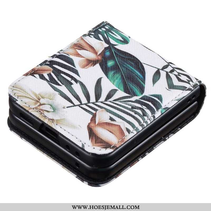 Etui Samsung Galaxy Z Flip 6 Liście I Kwiaty