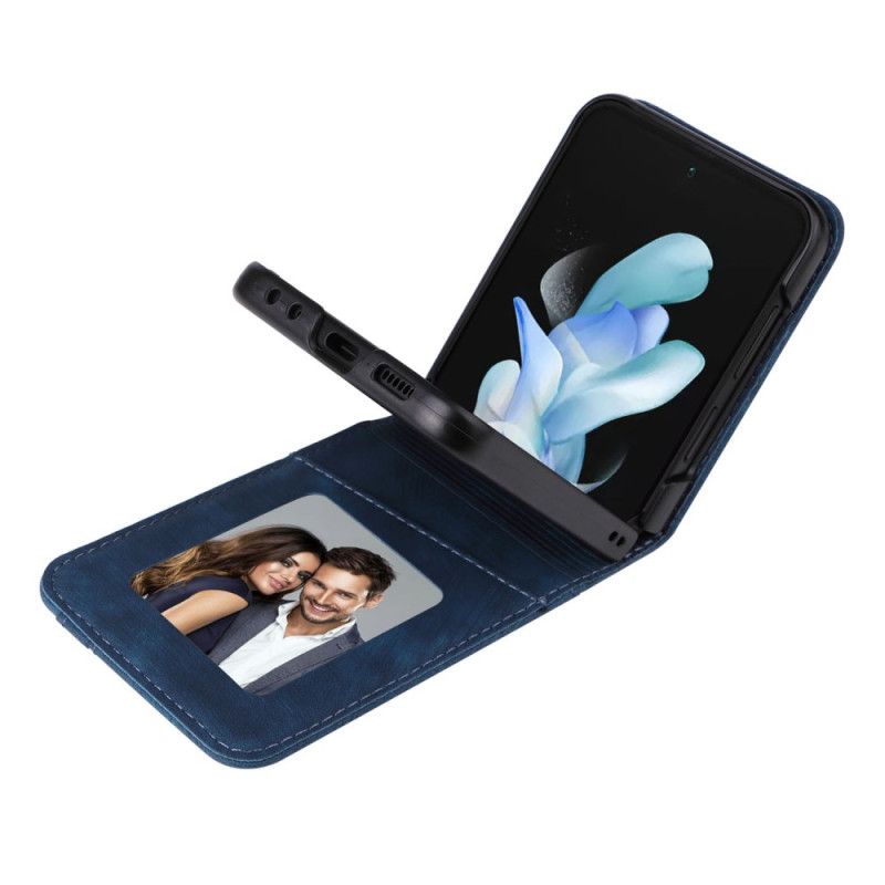 Etui Samsung Galaxy Z Flip 6 Etui Na Karty Z Efektem Skóry