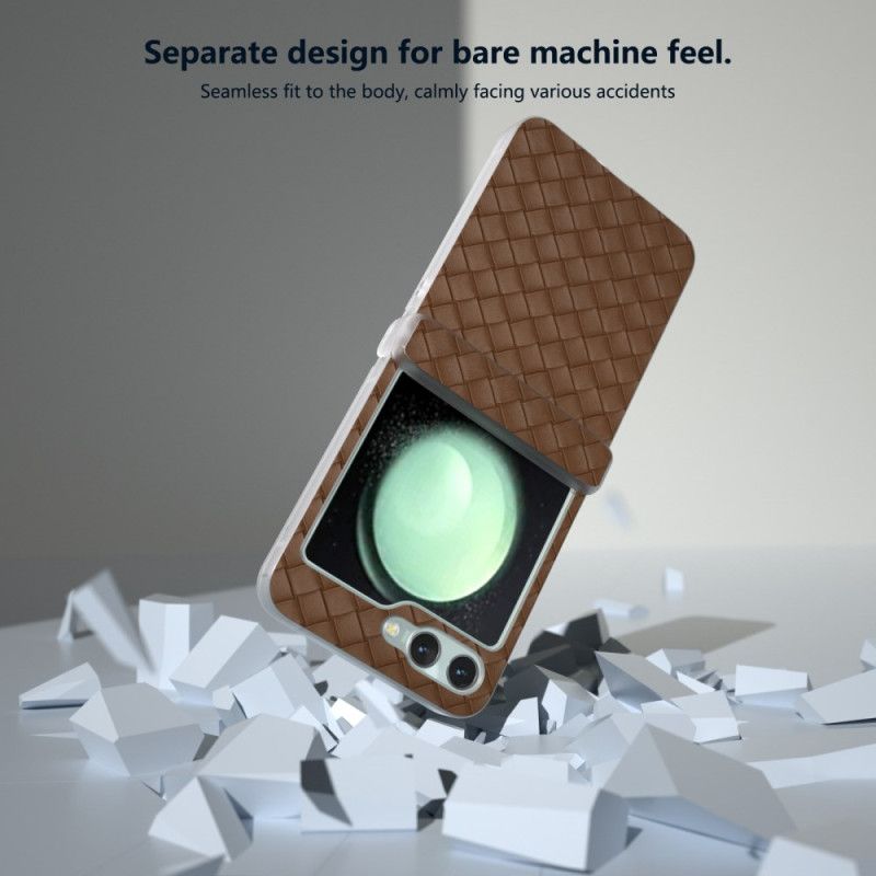 Etui Samsung Galaxy Z Flip 6 Tkana Tekstura