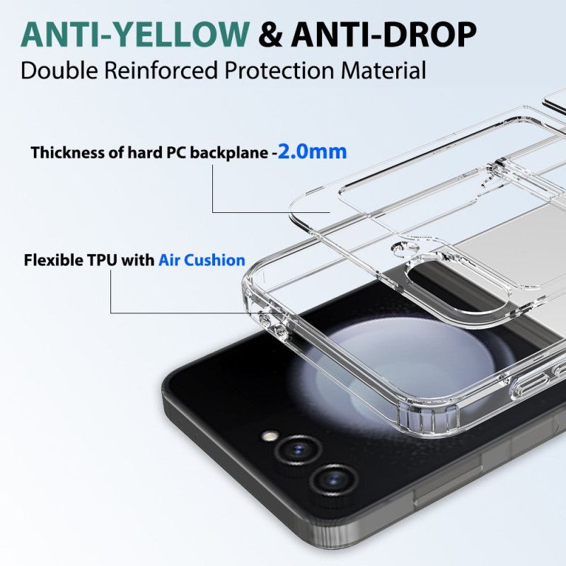 Futerały Samsung Galaxy Z Flip 6 Etui Na Telefon Przezroczysta Jednoczęściowa Konstrukcja