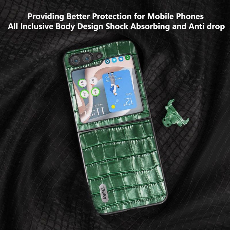 Futerały Samsung Galaxy Z Flip 6 Etui Na Telefon Tekstura Krokodyla Premium