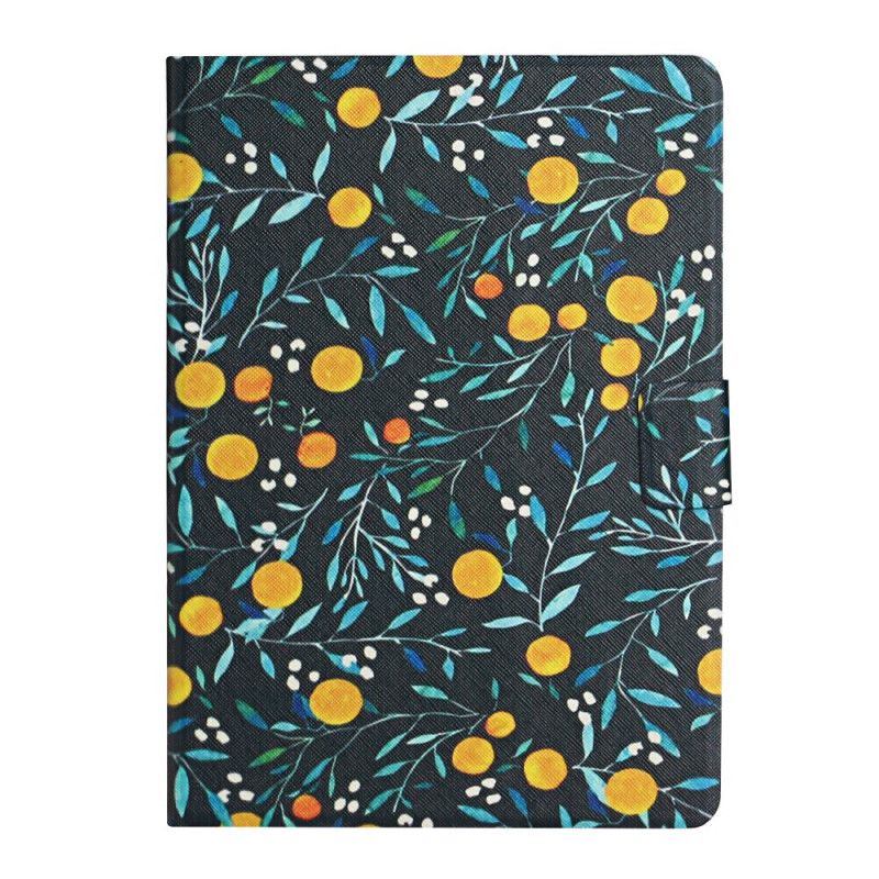 Etui Folio iPad Pro 10.5" Żółty Szary Kwiaty Etui Ochronne