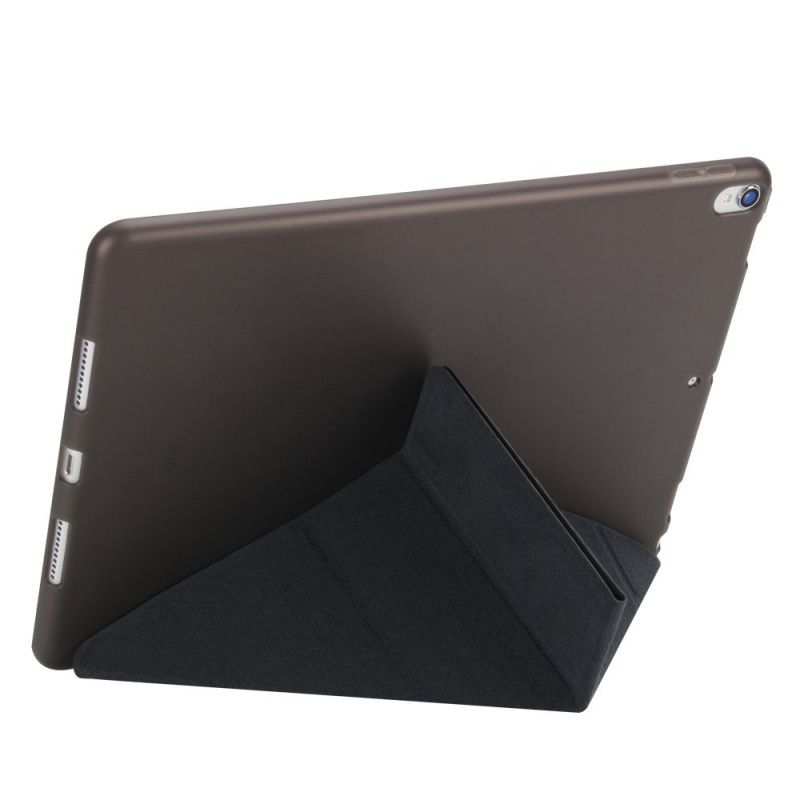 Inteligentne Etui iPad Pro 10.5" Biały Czarny Ze Sztucznej Skóry Origami