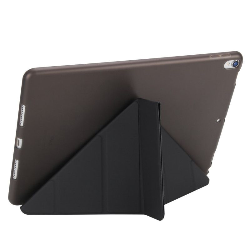 Inteligentne Etui iPad Pro 10.5" Biały Czarny Ze Sztucznej Skóry Origami