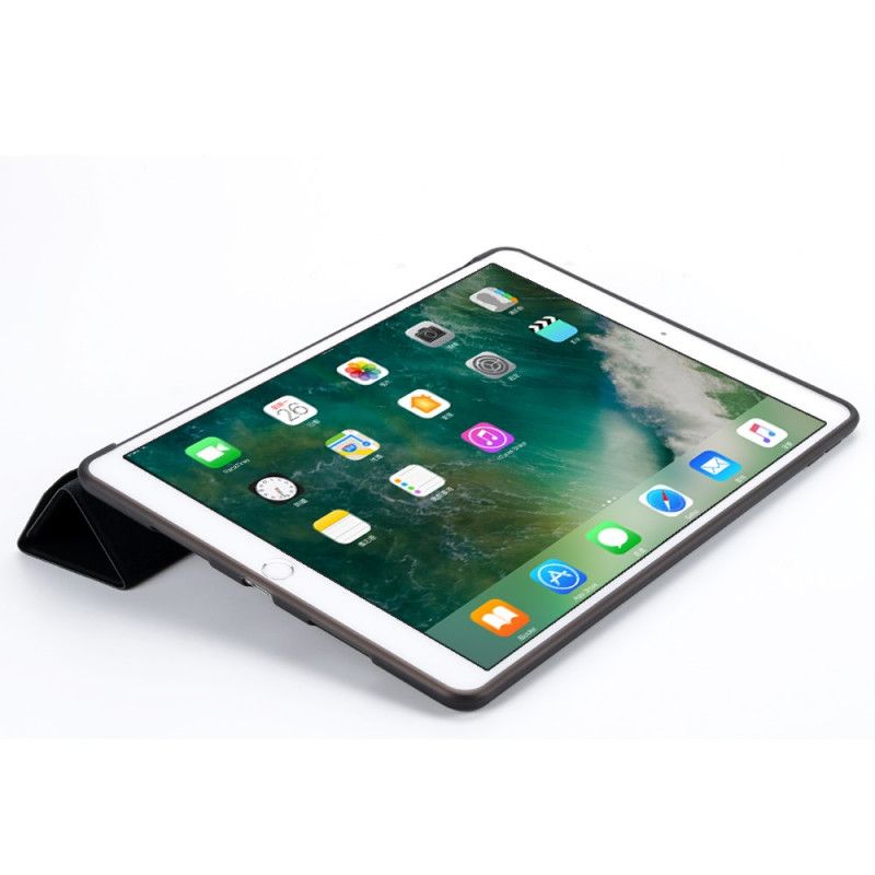 Inteligentne Etui iPad Pro 10.5" Biały Czarny Ze Sztucznej Skóry Origami