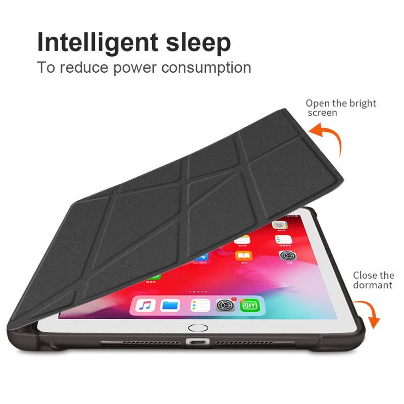 Inteligentne Etui iPad Pro 10.5" Czerwony Czarny Uchwyt Na Długopisy Origami
