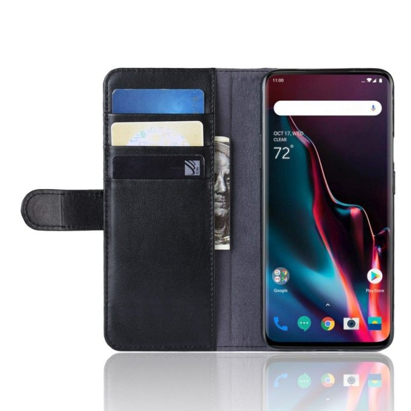 Etui Folio OnePlus 7 Pro Czarny Dwoina Skórzana Etui Ochronne