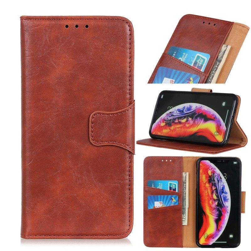 Etui Folio OnePlus 7 Pro Granatowy Czarny Dwustronna Klapka Magnetyczna