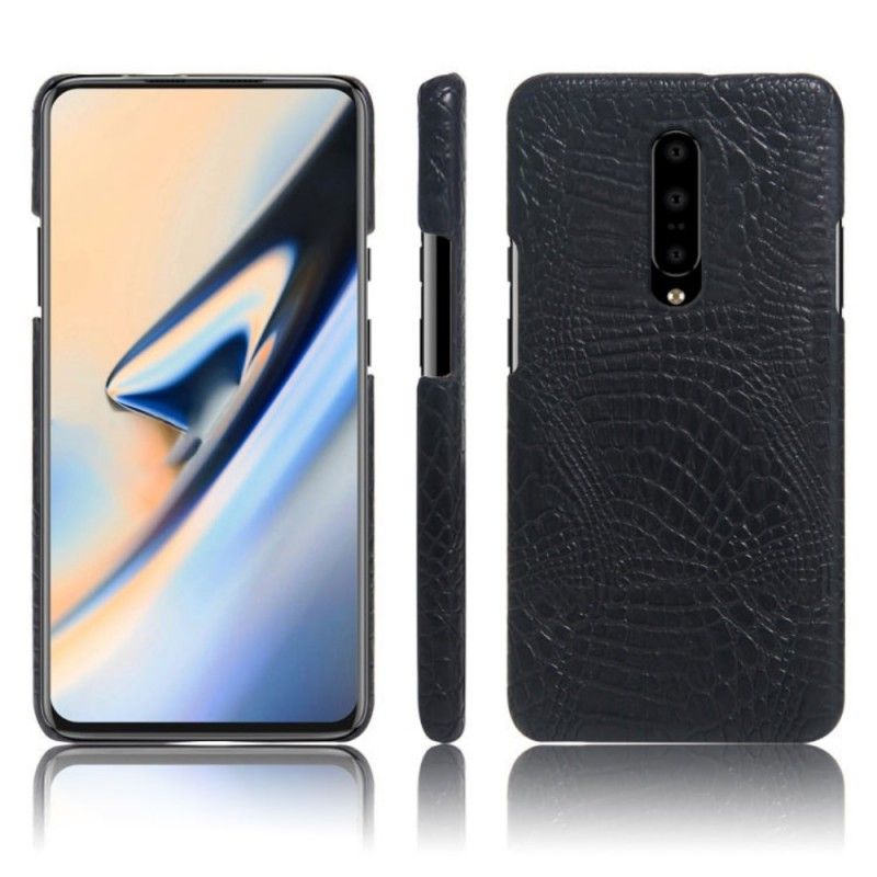 Etui OnePlus 7 Pro Czarny Efekt Skóry Krokodyla