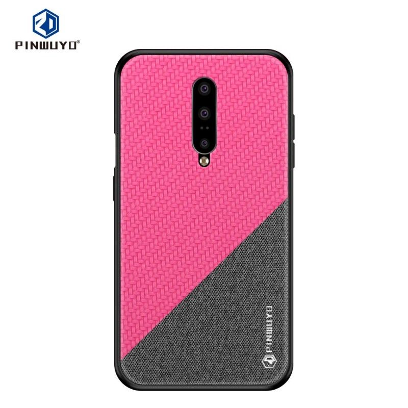 Etui OnePlus 7 Pro Magenta Czarny Pinwuyo Seria Honorowa Etui Ochronne