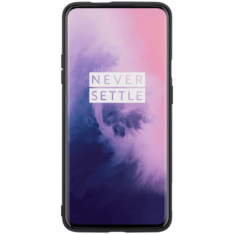 Etui OnePlus 7 Pro Włókno Syntetyczne Nillkin I Folia Magnetyczna