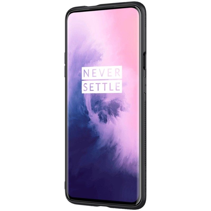 Etui OnePlus 7 Pro Włókno Syntetyczne Nillkin I Folia Magnetyczna